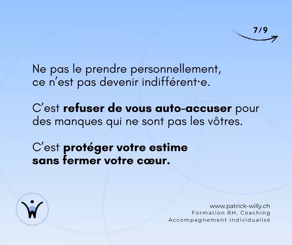 Ne le prenez pas personnellement 